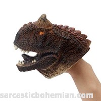 Geminismart Dinosaur Hand Puppet Kids Large Soft Rubber Realistic Tyrannosaurus Rex Head Hand Puppets Carnotaurus Carnotaurus B07G8BCRYW